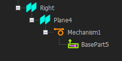 Assembly-Tree with Mechanism and Base-Part