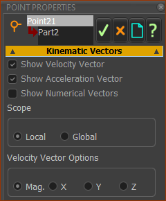 Point Properties dialog