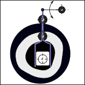Cam driving the Connecting link of an inverted Slider Crank