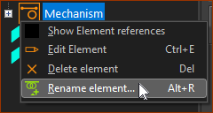 Contextual menu