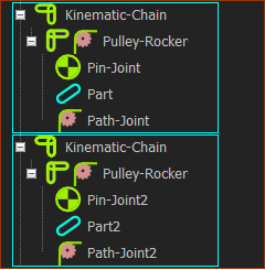 Kinematics-Tree - Pulley  Path-Joint