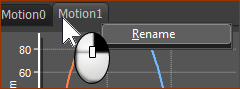 MotionDesigner: Motion name-tab