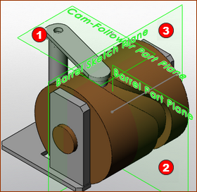 Image of Barrel Cam after it has been transferrred to SolidWorks.