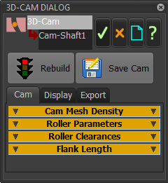 3D-Cam dialog-box