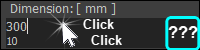 You want to show the Spin-Box?  Double-click to show Spin-Box.