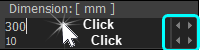 You want to hide the Spin-Box?  Double-click to hide Spin-Box.
