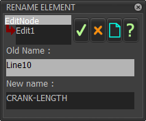 Rename element dialog