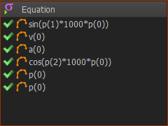 Lissajous equations - position only Lissajous equations - position only