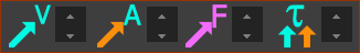 Buttons to Scale Vectors