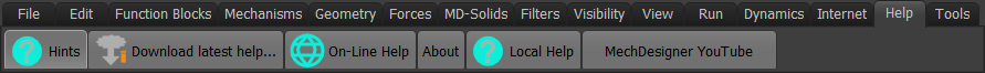 Help menu - MD17