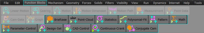 Function-Blocks menu > Modeling FBs (MD17)