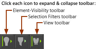 Display Filters & Selection Filters (and View) toolbars - collapsed