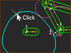 Click to select a 2D-Cam