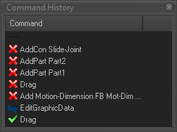 Command History dialog