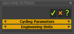 Machine Settings dialog