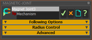 Magnetic-Joint dialog