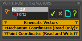 Point-Properties dialog