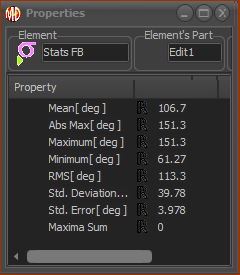 Statistic Properties dialog