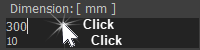 Double-click to hide Spin-Box