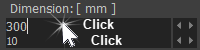 Double-click to hide Spin-Box