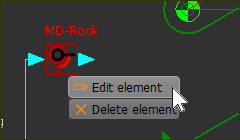 Right-click in the graphic-area