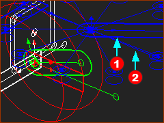 Kinematic and sketch-elements in active and other Mechanism-Editors.