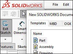 MD-SolidWorks-NewPart