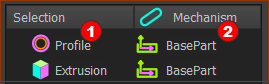 You can EDIT the Extusion or DELETE the Profile