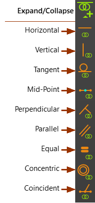 Constraints toolbar