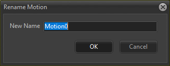 Motion: Rename dialog