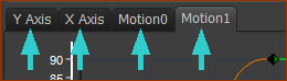 4 x Motion name-tabs