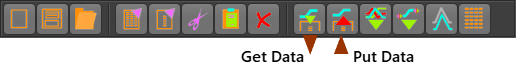 Data Transfer Table toolbar