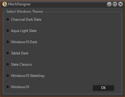 Select a Theme - color scheme, icon colors etc. You may need to restart to fully install the Theme.